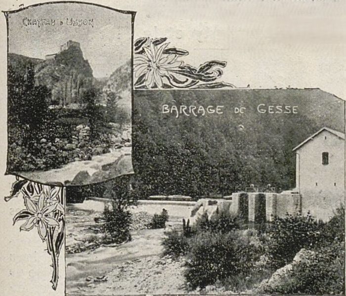 Chateau d'Usson et Barrage de Gesse